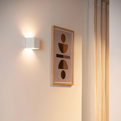Lucide VERTIGO - Applique murale Rechargeable Intérieur/Extérieur - Batterie/Piles - LED Dim. - 1x6W 2700K - IP54 - Détecteur De Mouvement - Magnétique - Blanc - ambiance 1